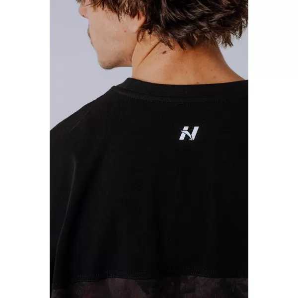  NEBBIA Oversized tričko POWER 898 DARK BROWN CAMO 
