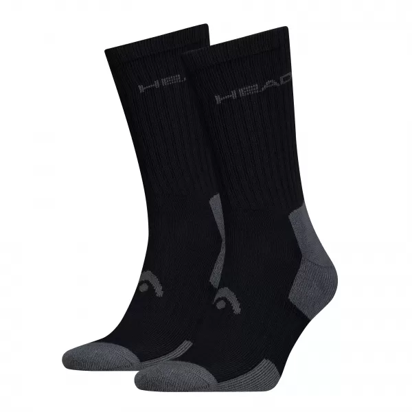  Ponožky HEAD ELEMENTS TENNIS CREW 2P BLACK 