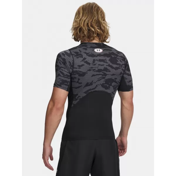  Pánské triko UNDER ARMOUR HG PRINTED SS 6009657-001 ČERNÁ 