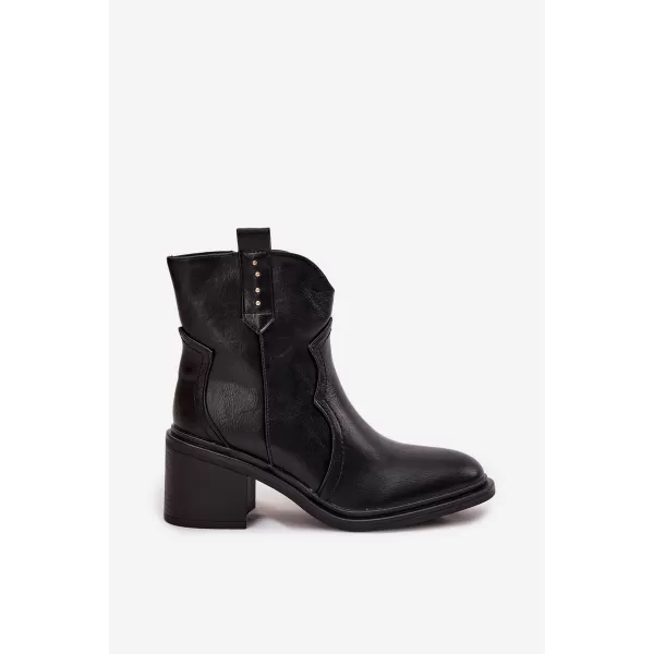  Dámské boty na podpatku BOTO IVERLY 40565 BLACK 