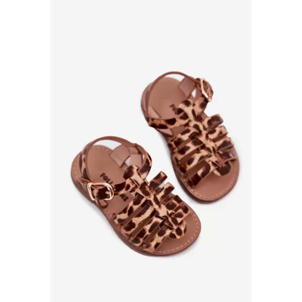  Dětské sandály BOTO MARIANA 38044 LEOPARD 