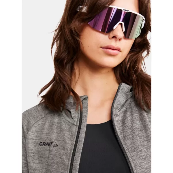  Dámská bunda s kapucí CRAFT Corp. ADV Unify Hoodie Jacket W TMAVĚ ŠEDÝ MELÍR 