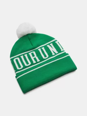 Pánská čepice UNDER ARMOUR M HALFTIME POM BEANIE 1386634-305 ZELENÁ