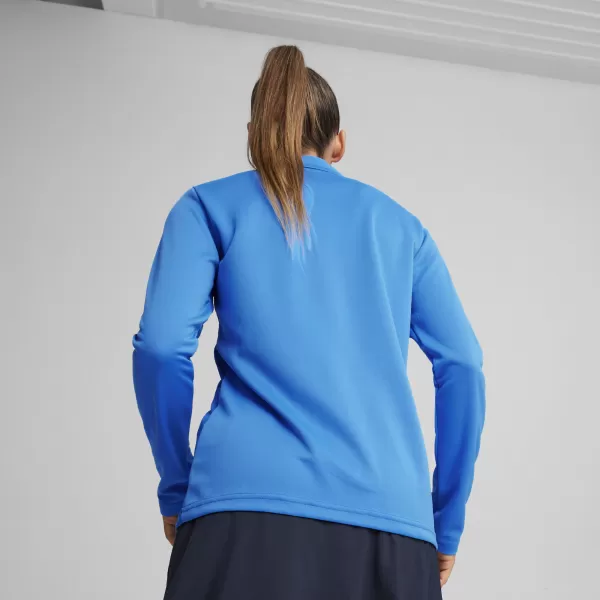  Dámské triko PUMA TEAMGOAL TRAINING 1/4 ZIP WM 658631-02 E.BLU.LEMON/WHITE/TEAM ROYAL 