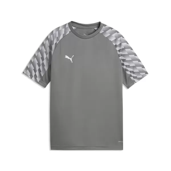  Dětské triko PUMA TEAMLIGA26 JERSEY JR 659723_13 FLAT MEDIUM GRAY/PUMA WHITE 