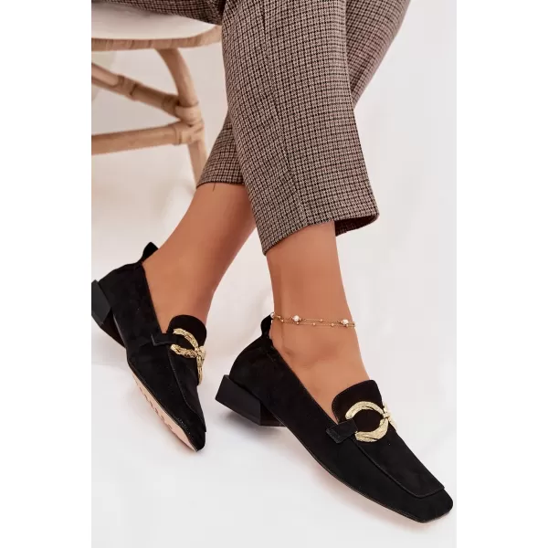  Dámské mokasíny D&A CR61-3115 BLACK 