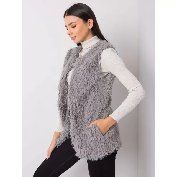  Dámská vesta WOOL FASHION ITALIA AT-KZ-22105.11P DARK GREY 
