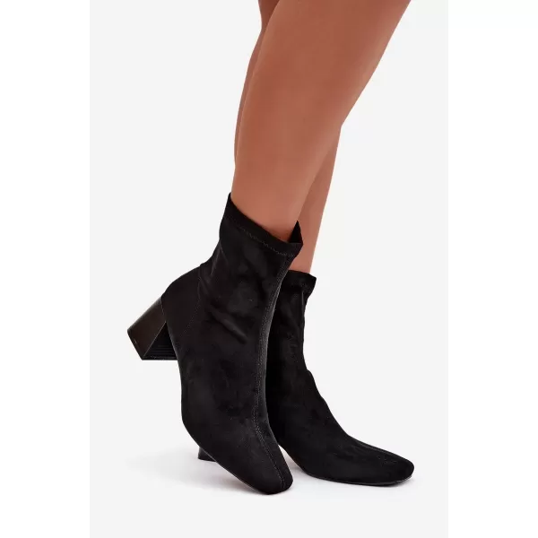  Dámské boty na podpatku BOTO OLIANNE 40587 BLACK 