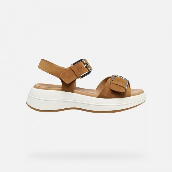  Dámské sandály GEOX SPHERICA ECUB-3 S G012854 HNĚDÁ 