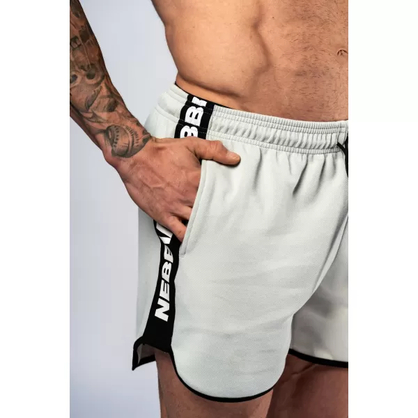  NEBBIA Teplákové šortky HERO 295 LIGHT GREY 