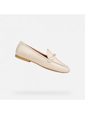 Dámské mokasíny GEOX NEW PALMARIA G012920 KRÉMOVÁ