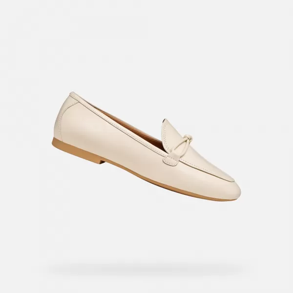  Dámské mokasíny GEOX NEW PALMARIA G012920 KRÉMOVÁ 