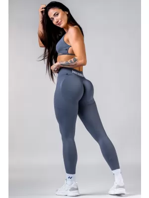 NEBBIA High-waist push-up legíny POWER 888 GREY