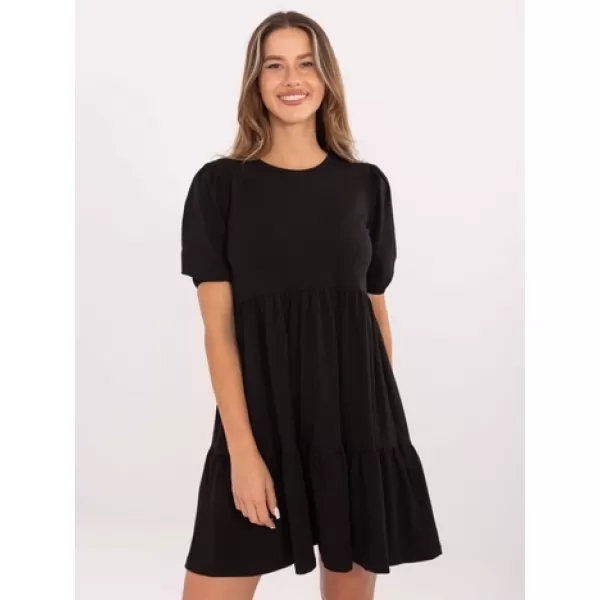  Dámské šaty RUE PARIS RV-SK-5587.93 NOIRE 