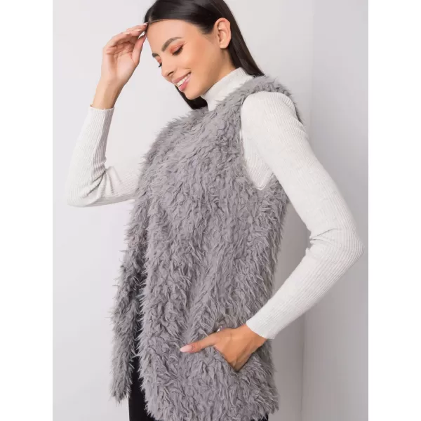  Dámská vesta WOOL FASHION ITALIA AT-KZ-22105.11P DARK GREY 