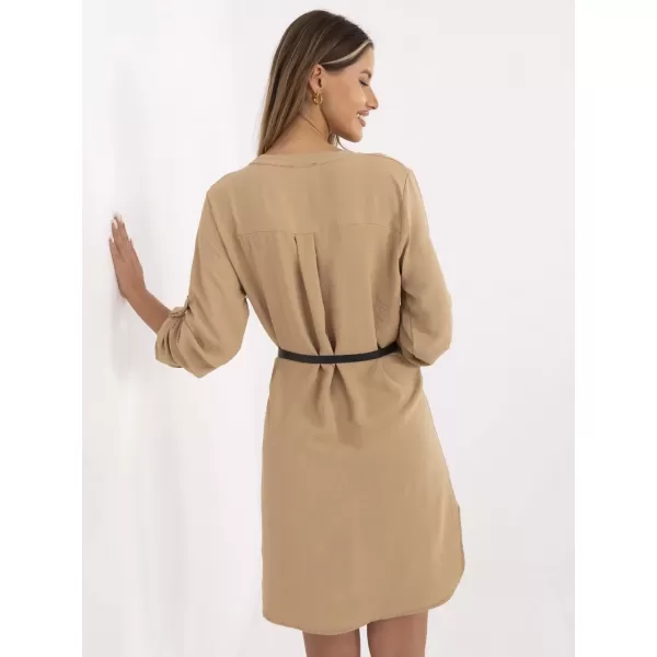  Dámské šaty ITALY MODA DHJ-SK-5766.18X CAMEL 