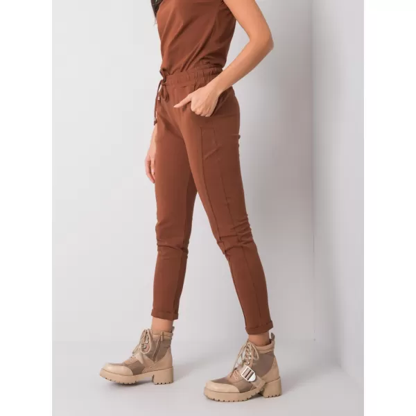  Dámské tepláky BASIC FEEL GOOD RV-DR-3589.07X DARK BROWN 