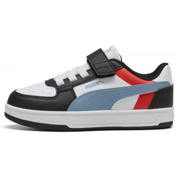  Dětské boty PUMA CAVEN 2.0 BLOCK AC+ PS 394462-17 PUMA WHITE/COOL BLUE/BLACK 