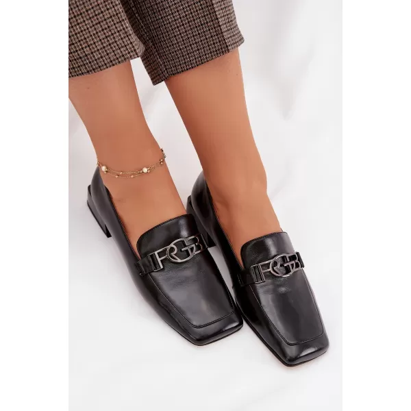  Dámské mokasíny D&A CR61-3125 BLACK 