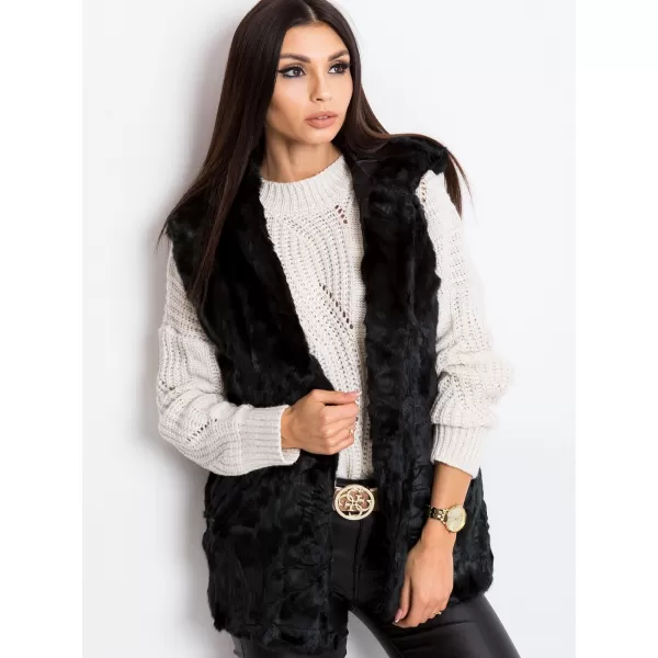  Dámská vesta WOOL FASHION ITALIA AT-KZ-05201.95P NOIRE 