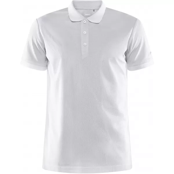  Pánské sportovní polo CRAFT Corp. CORE Unify Polo Shirt M BÍLÁ 