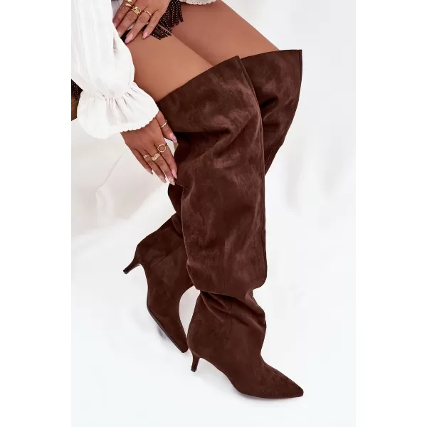 Dámské kozačky BOTO YSOLIENNE 39875 BROWN 