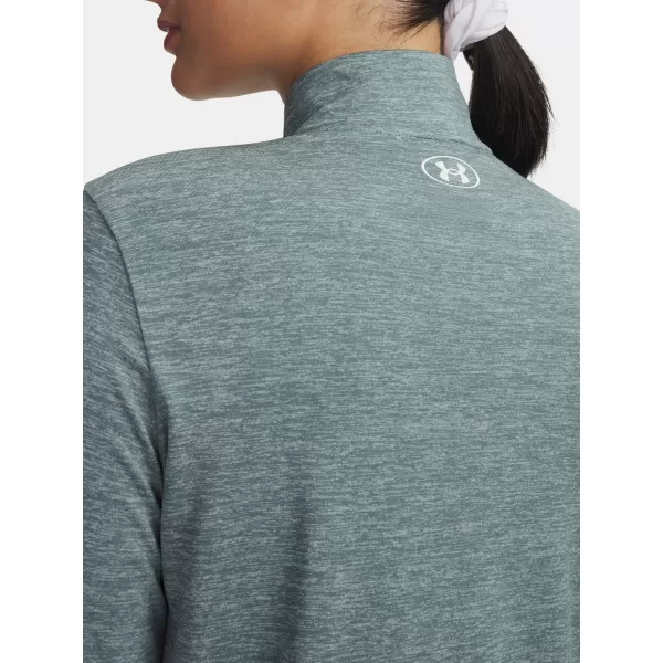  Dámské triko UNDER ARMOUR TECH 1/2 ZIP- TWIST 1384225-587 MODRÁ 