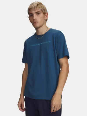 Pánské triko UNDER ARMOUR M BLUR WM SS 6009248-498 MODRÁ