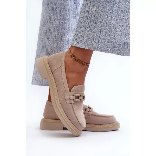  Dámské mokasíny S.BARSKI HX52-222 BEIGE 
