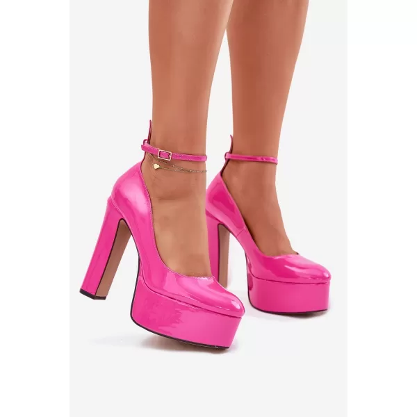  Dámské lodičky na podpatku BOTO NIANKA 37819 FUCHSIA 