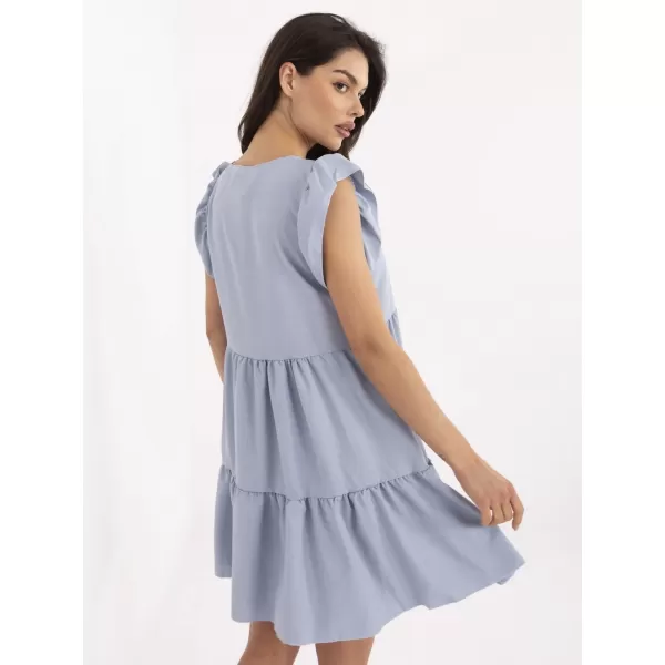 Dámské šaty RUE PARIS WN-SK-704.83 LIGHT BLUE 