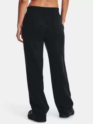 Dámské sportovní kalhoty UNDER ARMOUR RIVAL FLC STRAIGHT PANT 1381847-001 ČERNÁ
