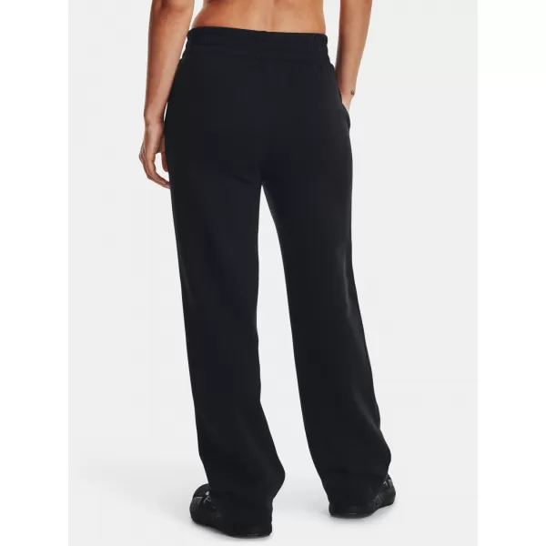  Dámské sportovní kalhoty UNDER ARMOUR RIVAL FLC STRAIGHT PANT 1381847-001 ČERNÁ 