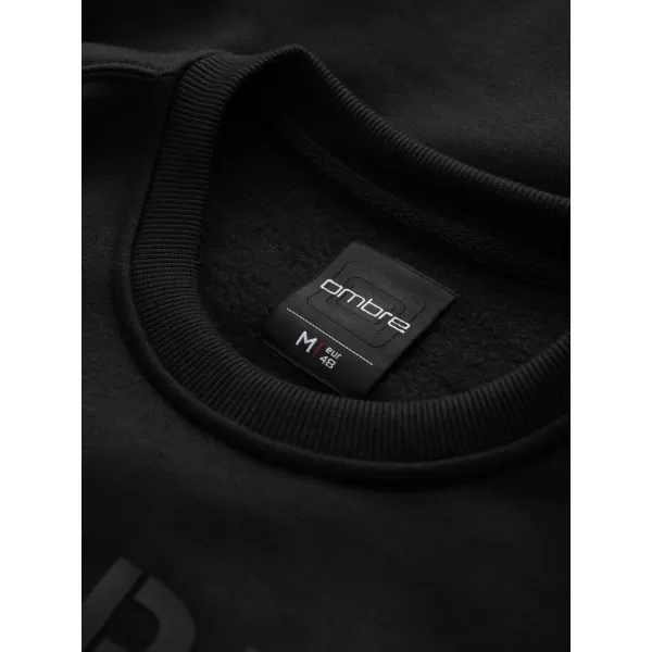  Pánská mikina OMBRE B1711 BLACK 