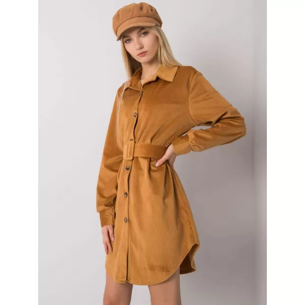  Dámské šaty ITALY MODA DHJ-SK-10333.12P CAMEL 