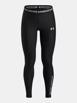 Dívčí legíny UNDER ARMOUR HEATGEAR GRAPHIC LEGGING 6012636-001 ČERNÁ