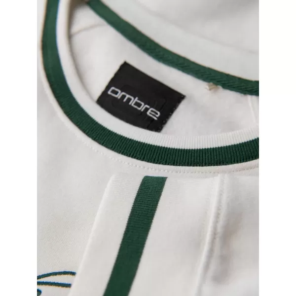  Pánská mikina OMBRE OM-SSNZ-0244 WHITE 