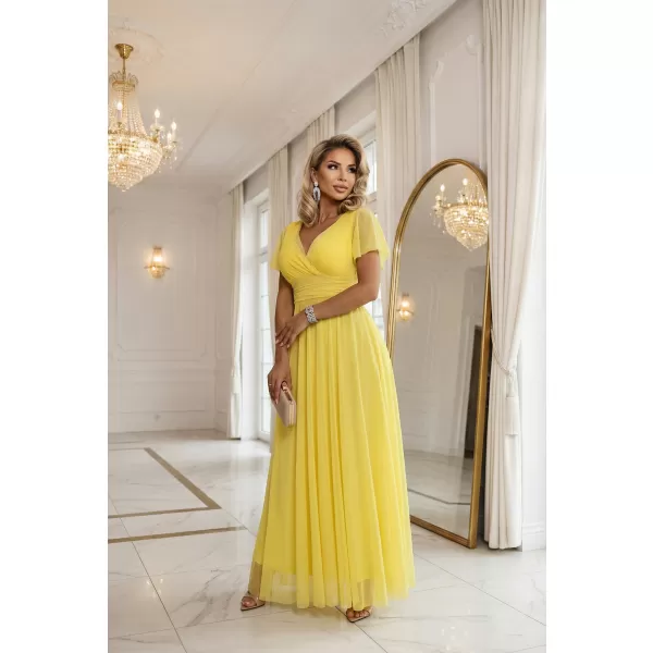  Dámské šaty NUMOCO NASTIA 562-8 CITRONOVÁ 