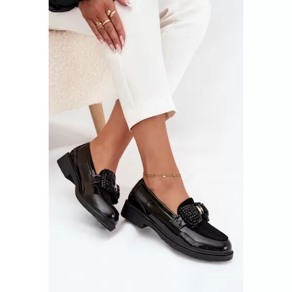  Dámské mokasíny D&A HY51-319 BLACK 