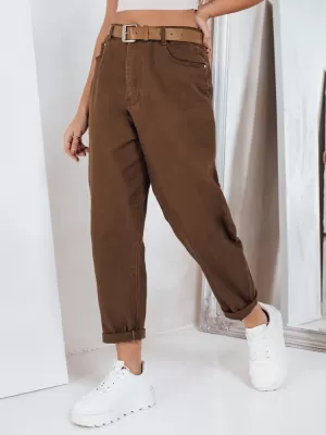 Dámské kalhoty DSTREET HNĚDÁ