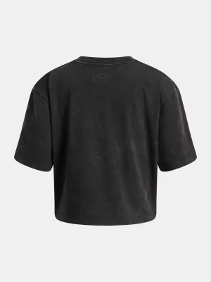 Dívčí triko UNDER ARMOUR UA G RIVAL WASH SS 6011673-001 ČERNÁ