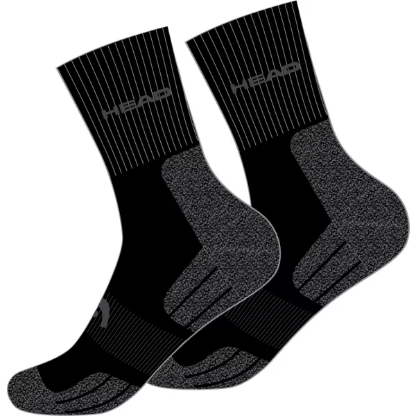  Ponožky HEAD ELEMENTS HIKING CREW 2P BLACK 