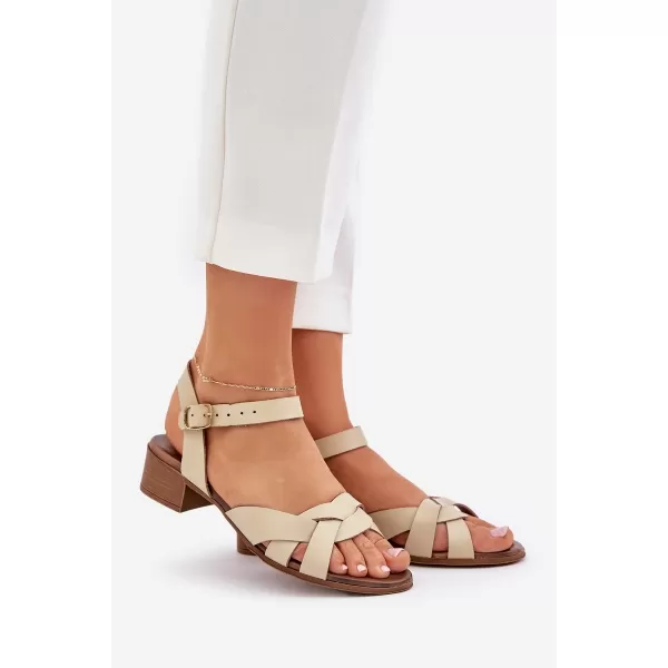  Dámské sandály ZAZOO 40372 BEIGE 