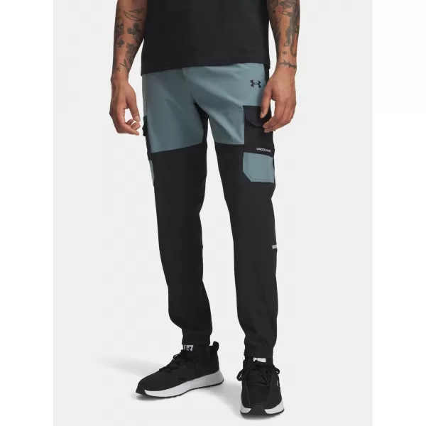  Pánské sportovní kalhoty UNDER ARMOUR UA TECH UTILITY WOVEN PANT 6004966-002 ČERNÁ 