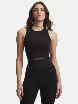 Dámské tílko UNDER ARMOUR SEAMLESS COTTON HAND TANK 6011132-008 ČERNÁ