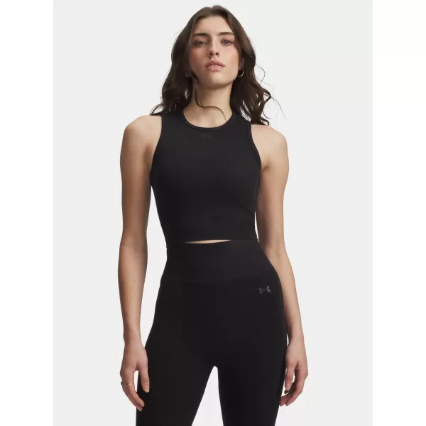  Dámské tílko UNDER ARMOUR SEAMLESS COTTON HAND TANK 6011132-008 ČERNÁ 