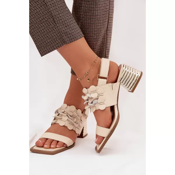  Dámské sandály D&A CR61-3062 BEIGE 
