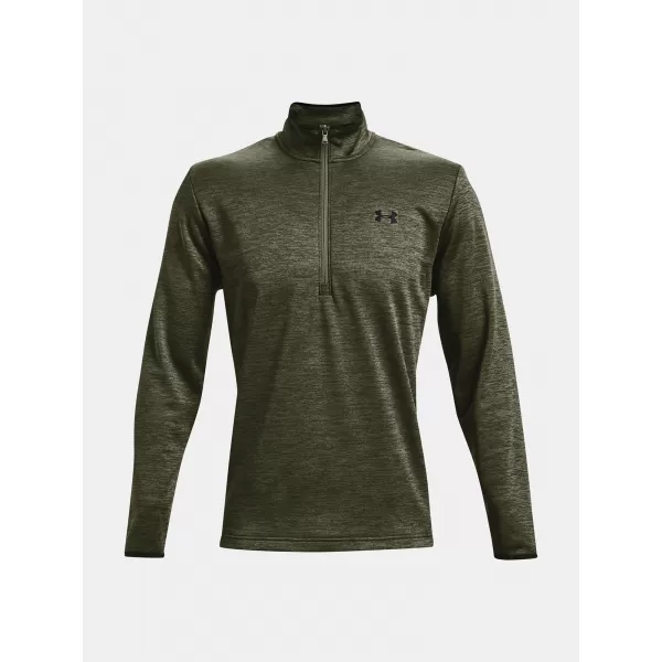  Pánská mikina UNDER ARMOUR UA ARMOUR FLEECE 1/2 ZIP ZELENÁ 