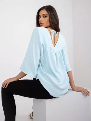 Dámská halenka RUE PARIS CHA-BZ-1701.29P LIGHT BLUE