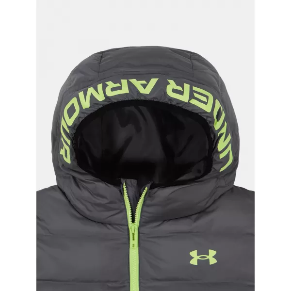  Chlapecká bunda UNDER ARMOUR UA PRONTO COLORBLOCK PUFFER JACKET UJFIM09F-021 ŠEDÁ 